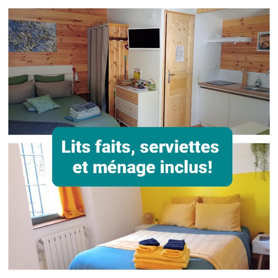 Chalet "Le Petit Olivier" Gites Appart 'Hotel L'Echappee Belle D'Aubenas Logement 2 Sur 3 المظهر الخارجي الصورة